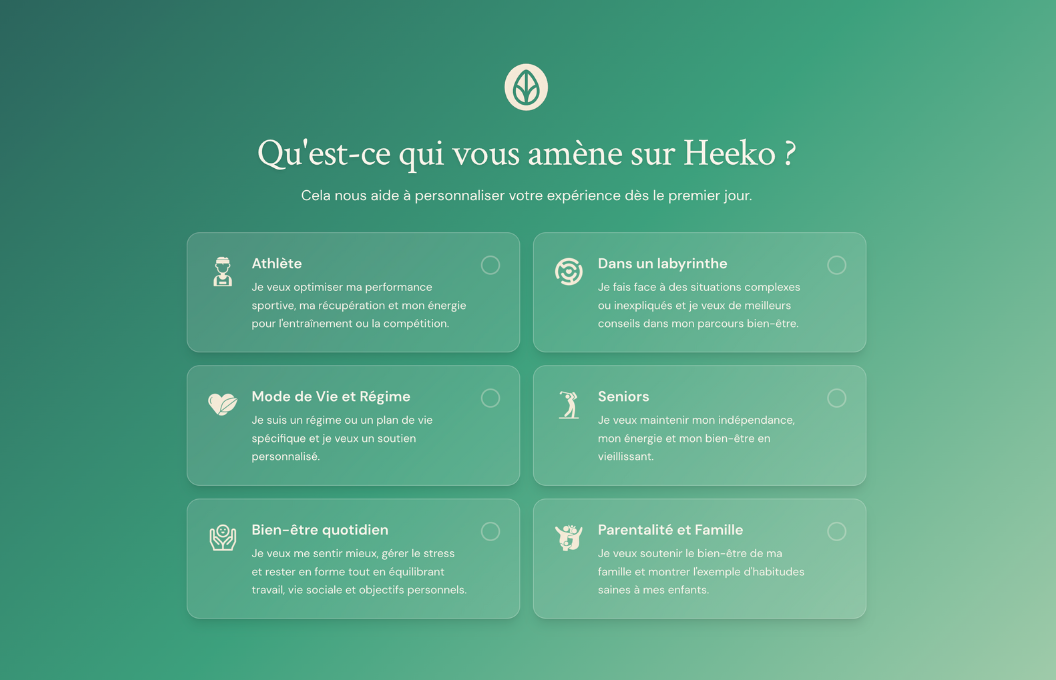 Profil holistique Heeko